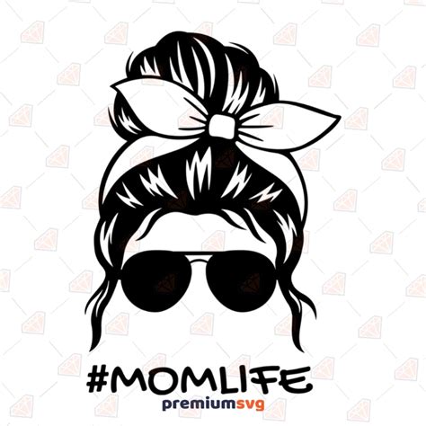 Free Momlife Messy Bun Svg Png Dxf Eps Cut File Hot Sex Picture