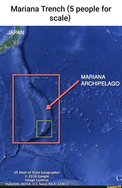 Mariana Trench 5 People For Scale Japan Mariana Archipelago Us Dept