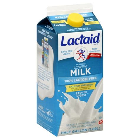 Lactaid 100 Lactose Free Milk Low Fat 1 Calcium Fortified