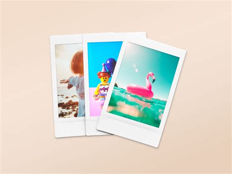 Polaroid Snapshot Picture Mockup Templates By Creativeveila On Dribbble