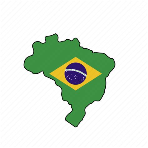 brazil flag country national nation world icon download on iconfinder