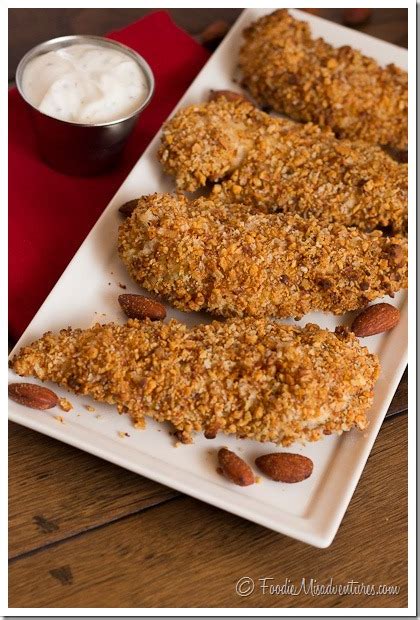 Sriracha Almond Crusted Chicken Tenders The Marvelous Misadventures Of A Foodie