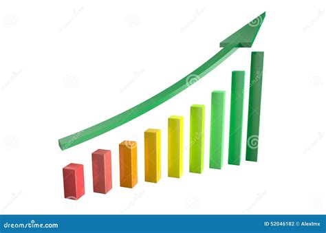 Grafico Di Crescita Con La Freccia Illustrazione Di Stock