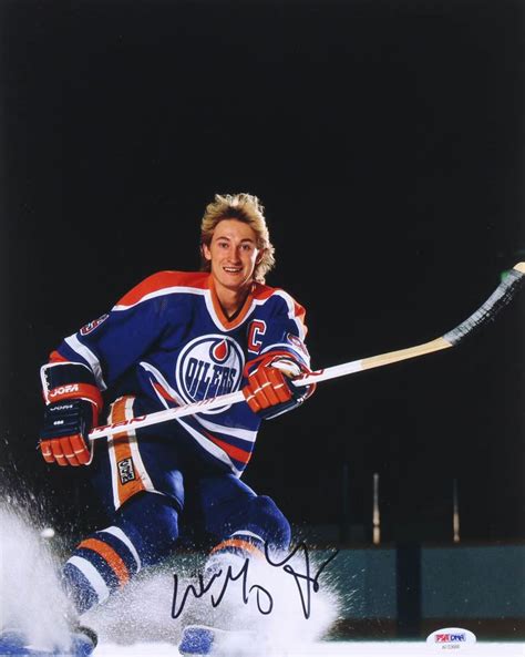 Wayne Gretzky Signed Oilers 11x14 Photo Psa Hologram