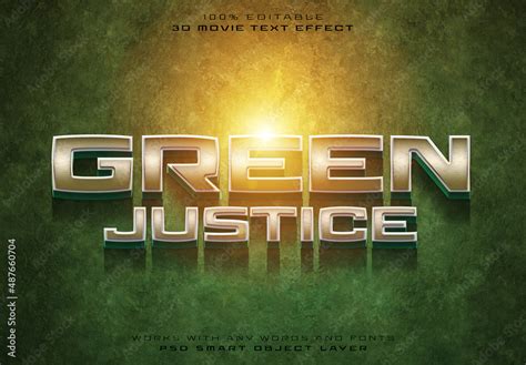 Cinematic Text Effect Mockup Superhero Movie Title Stock Template