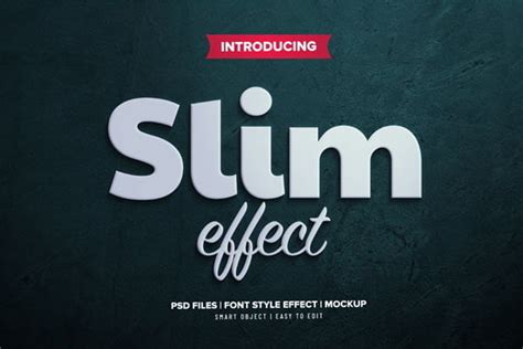 Slim Psd Font Style Effect Mockup Freegfx4u