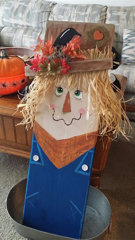 Scrap wood scarecrow, II | Wood scarecrow, Wood, Scarecrow