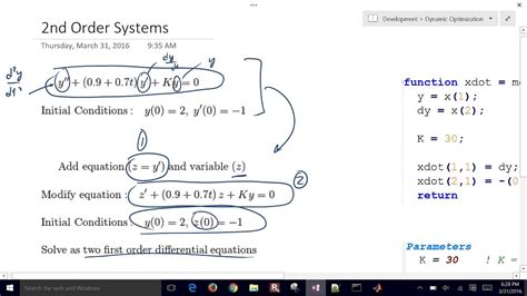 While it doesn't often enter into the business of finding solutions to differential equations it is important to keep in mind when there is even hope that. Python second order differential equation