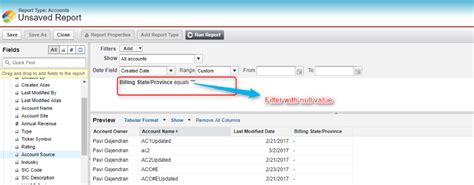 Generate Dynamic Report In Salesforce Environment