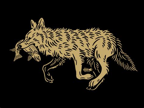 False Cast Coyote Sticker Coyote Tattoo Coyote Illustration Art