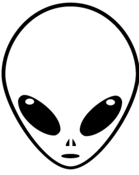 Alien Head Template Sketch Coloring Page