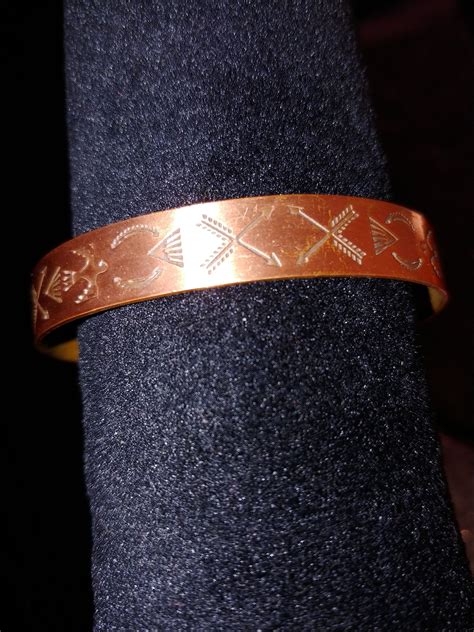 Vintage Native American Copper Cuff Bracelet Etsy Uk