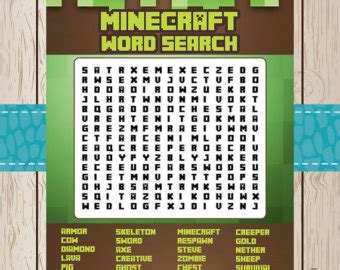 Minecraft Logo Printable Printable Word Searches Images Sexiz Pix