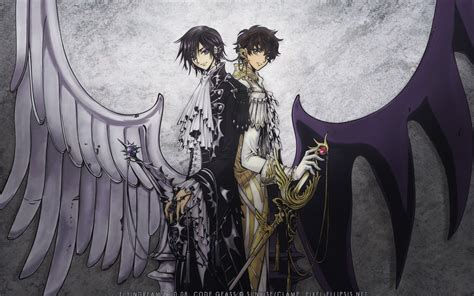 Download Suzaku Kururugi Lelouch Lamperouge Anime Code Geass Hd Wallpaper By Clamp