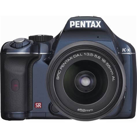 Pentax Pentax K X Digital Slr With 18 55mm Zoom Lens Navy