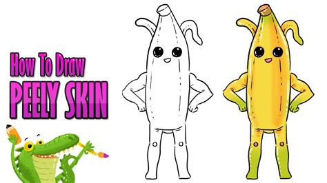 How To Draw Peely Banana Skin Fortnite Season 8 Youtube