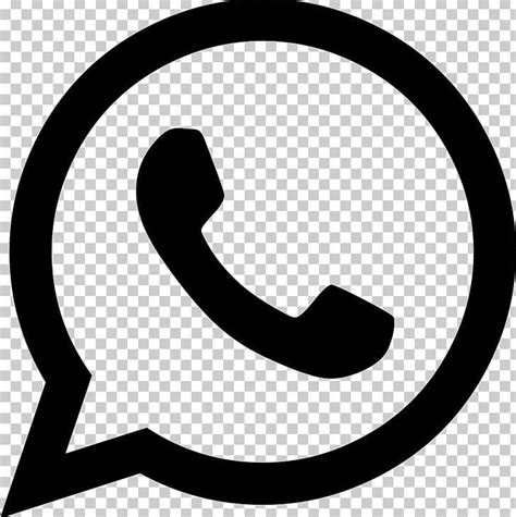 Whatsapp Logo Computer Icons Png Area Black And White Cdr Circle