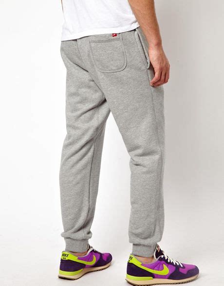 Nike Aw77 Cuffed Joggers In Gray For Men Grey Lyst