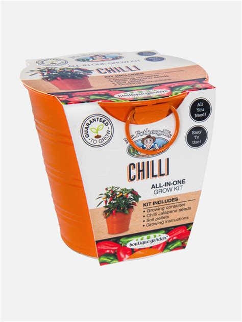Chilli Round Grow Kit Tin Seed Propagation Shop Now At Gubba
