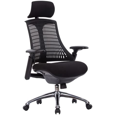 Flash Ergonomic Task Chair With Headrest Operator Task Chairs