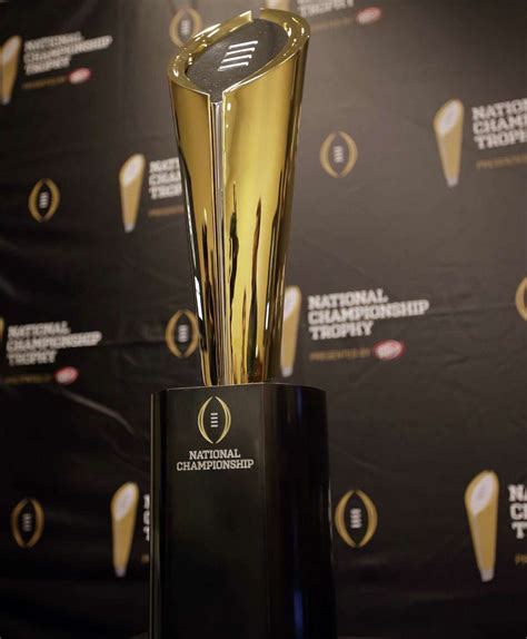 College Football Notebook Golden Playoff Trophy Unveiled