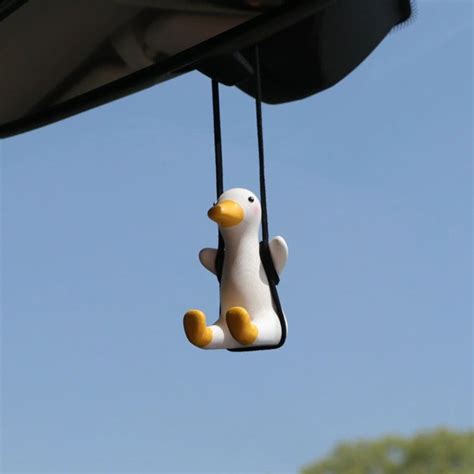 Car Ornaments Cute Little Duck Car Pendant Little Duck Swing Etsy