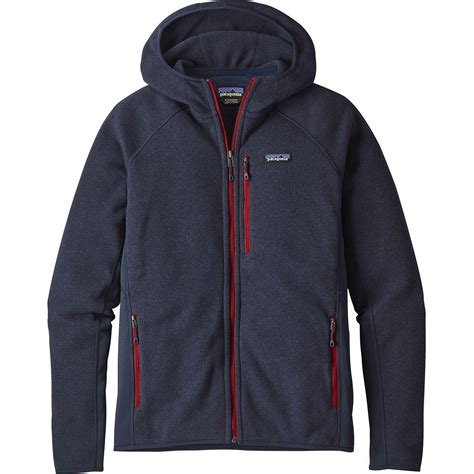 Patagonia Performance Better Sweater Hooded Fleece Jacket In Navy Blue
