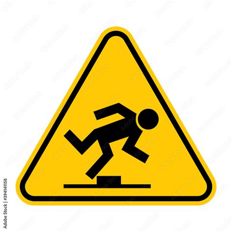 Tripping Hazard Warning Sign Vector Illustration Of Y Vrogue Co