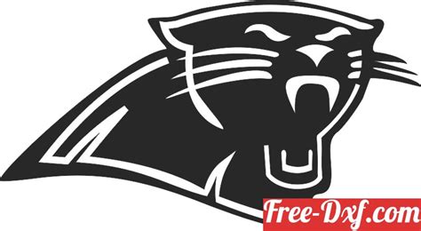 Download Carolina Panthers Nfl Logo Mut98 High Quality Free Dxf F