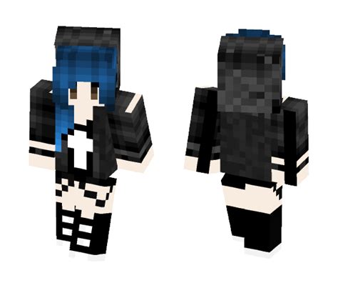 Download Dark Blue Hair Minecraft Skin For Free Superminecraftskins