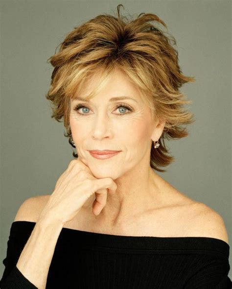 Can be performed in two ways. Jane Fonda Short Hairstyles - Wavy Haircut