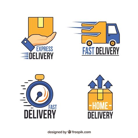 Premium Vector Collection Of Delivery Logo Templates