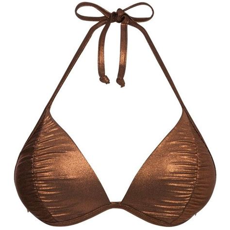By Caprice Bronze Glam Bikini Top Liked On Polyvore Featuring Swimwear Bikinis Bikini