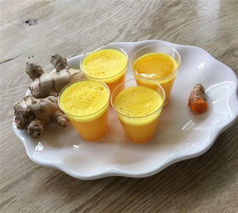 The best turmeric ginger recipes on yummly | tandoori chicken with cucumber raita, chicken tikka masala, pork chops with spicy turmeric sauce. Turmeric Ginger Lemon Shot — ZenLife