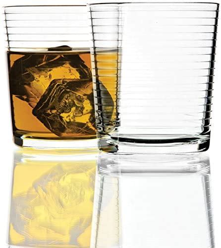 Circleware Theory Double Old Fashioned Whiskey Drinking Glasses Set Of 4 13 Ounce