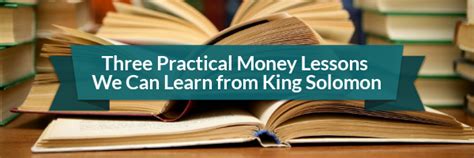 Three Practical Money Lessons We Can Learn From King Solomon Compass