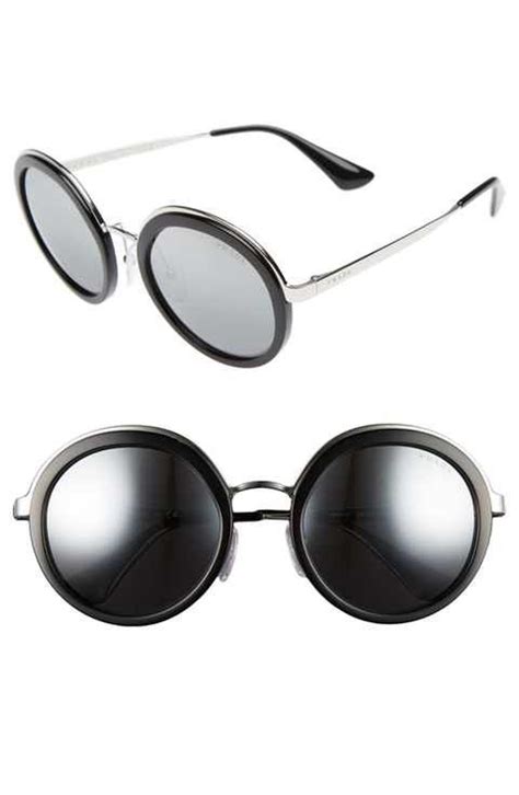 Prada 54mm Round Sunglasses Round Sunglasses Sunglasses Unique