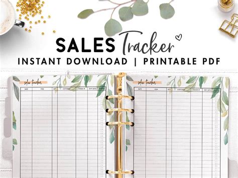 Free Printable Sales Tracker