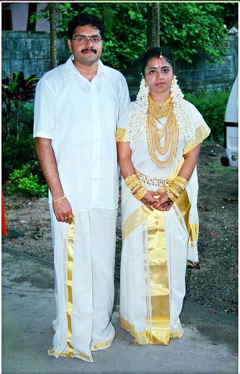 How to drape kerala set mundu | traditional kerala costume mp3 duration 9:11 size. Bride in Kasavu set and groom in Kasavu mundu | ndkmprasu ...