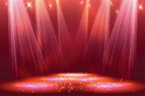 Prom And Homecoming Backdrop Stage Lighting Red Background Yy00231