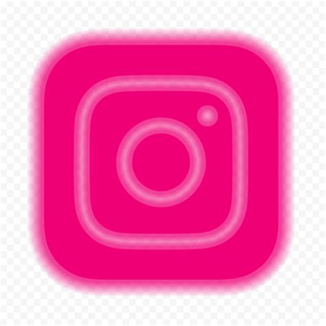 HD Aesthetic Pink Black Neon Instagram Logo Icon PNG Citypng