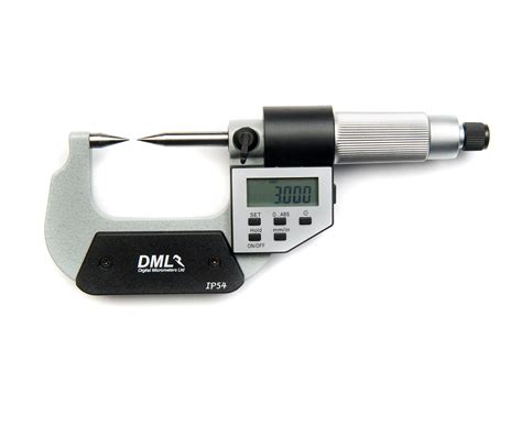 Dml 0 25mm Ip54 Digital Point Micrometer 1 Inch Outside External Gauge