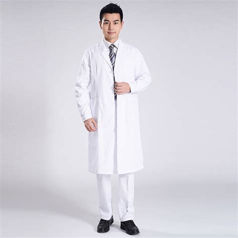 Europe America Short Design Men Doctor Blouse Nurse Coat Tianex