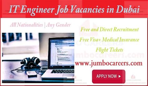 It Engineer Job Vacancies In Dubai 2018 2019