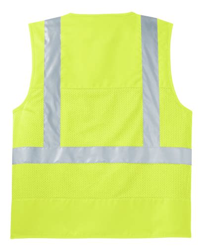 Ansi 107 Class 2 Mesh Back Safety Vest Safety Yellow