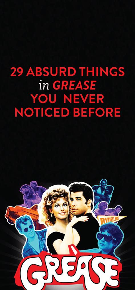 29 absurd things in grease that you never noticed before despite all those rewatches grease