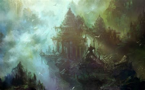 Wallpaper Sunlight Forest Fantasy Art Mist Jungle Screenshot