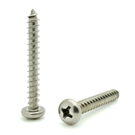 100 Qty 8 X 1 14 304 Stainless Steel Phillips Pan Head Wood Screws Bcp796
