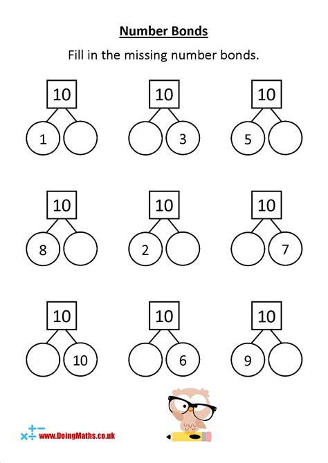 Kindergarten Worksheet For Numbers Pairs Of 10