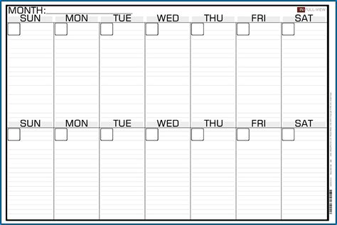 Look Ahead Schedule Template ⋆ Calendar For Planning